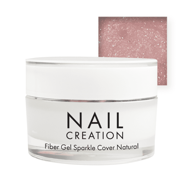 Fiber Gel Sparkle Natural Cover