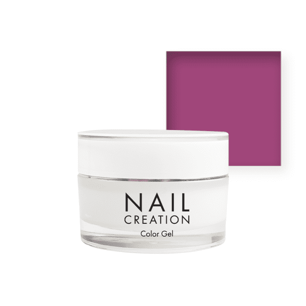 Nail Creation pot with color gel and dark pink square