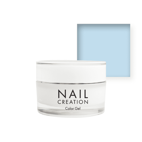 Nail Creation pot with color gel and light blue square