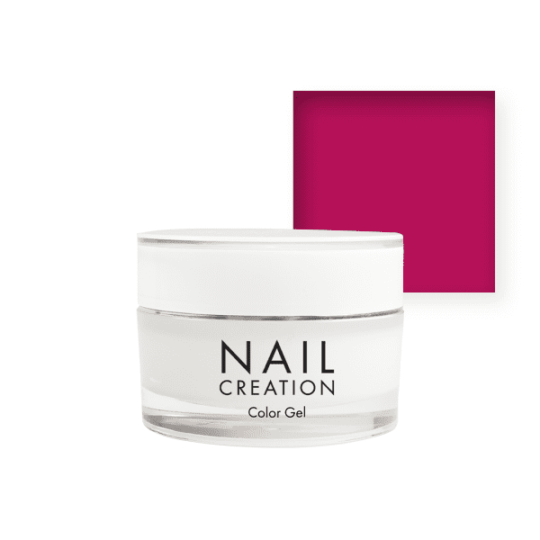 Nail Creation pot with color gel and fuchsia square