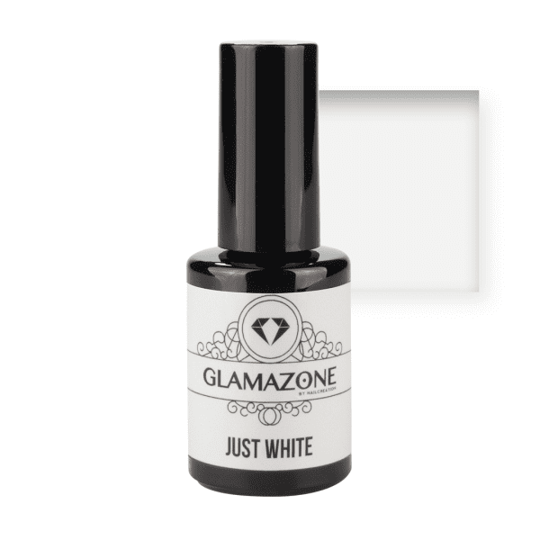 Nail Creation gel polish bottle with white square