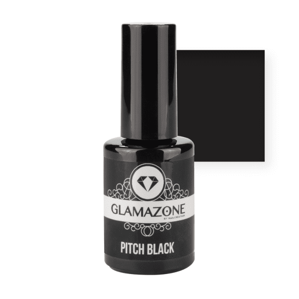 Nail Creation gel polish bottle with black square
