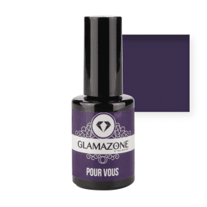 Glamazone gel polish bottle with dark Lilac square