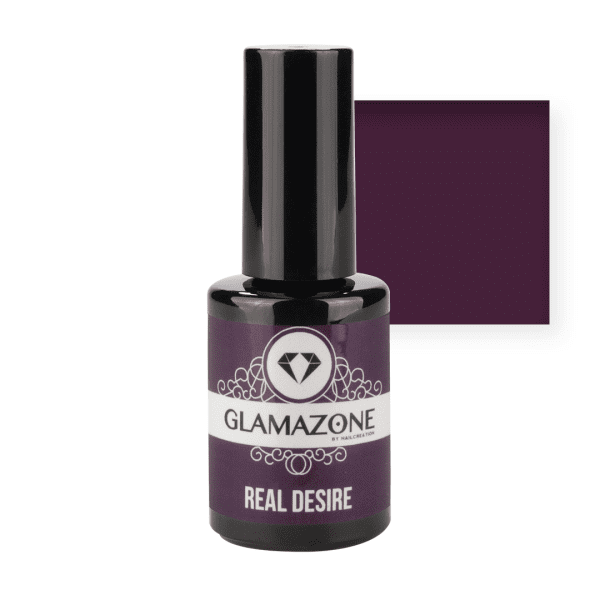 Nail Creation gel polish bottle with maroon square