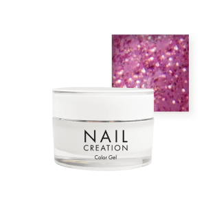 Nail Creation pot with glitter gel and red square