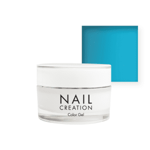 Nail Creation Color Gel with aqua blue square