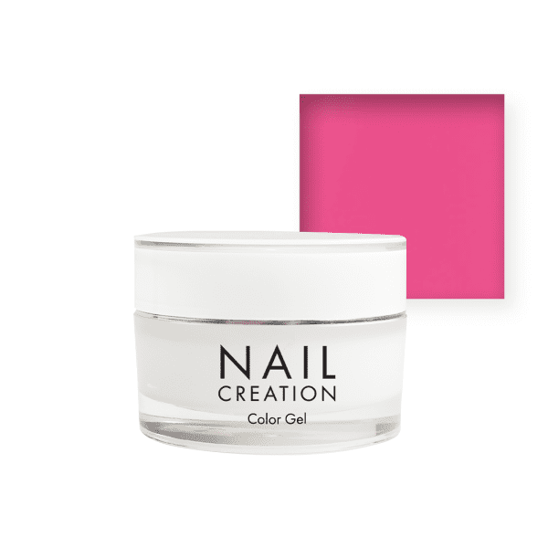 Nail Creation pot with color gel and pink sample square