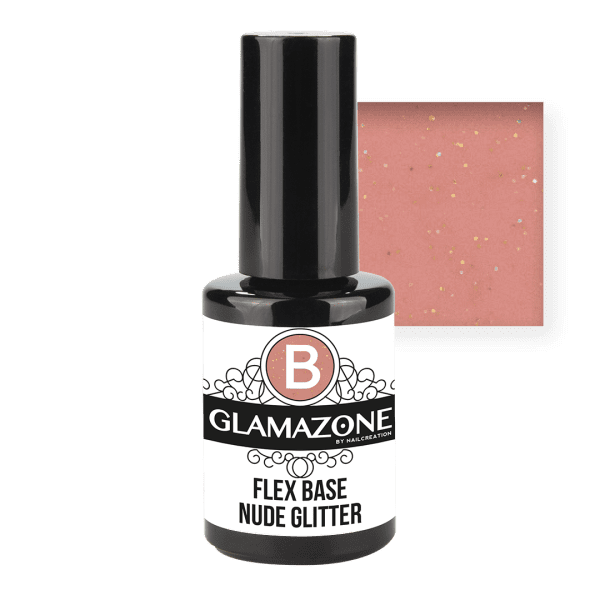 Flex Base Nude glitter by Nail Creation