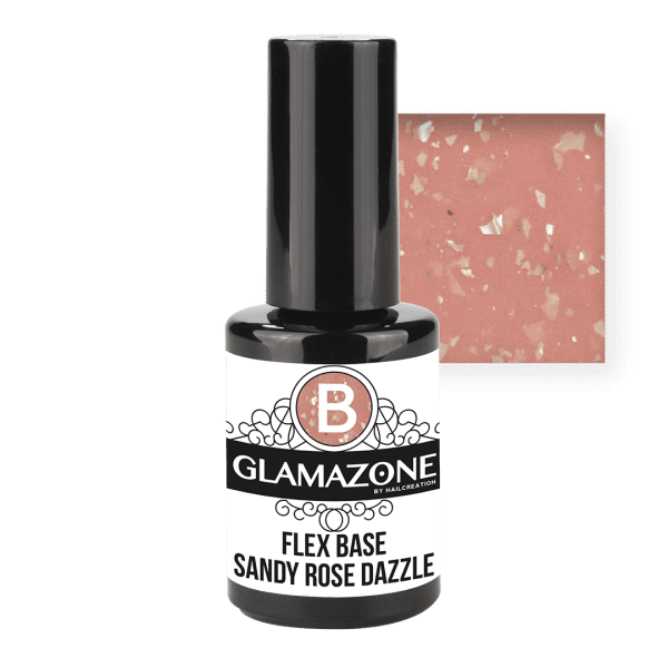 Flex Base Sandy Rose Dazzle by Nail Creation