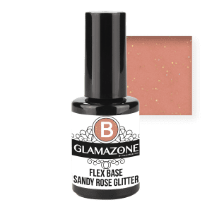 Flex Base Sandy Rose glitter by Nail Creation