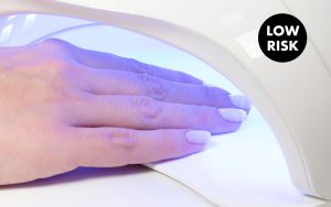 Low risk skin cancer UV nail lamp nail creation