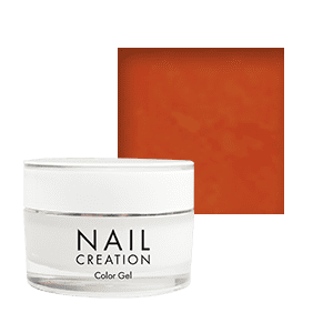 Orange color UV gel Nail Creation