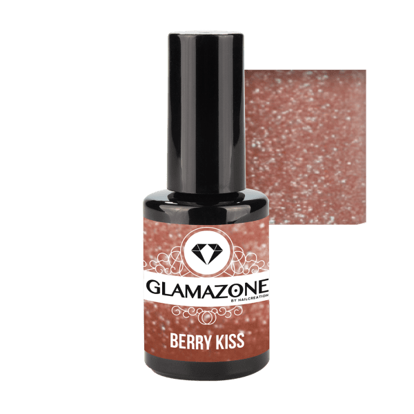 Glitter Gel Polish nude orange tone Glamazone