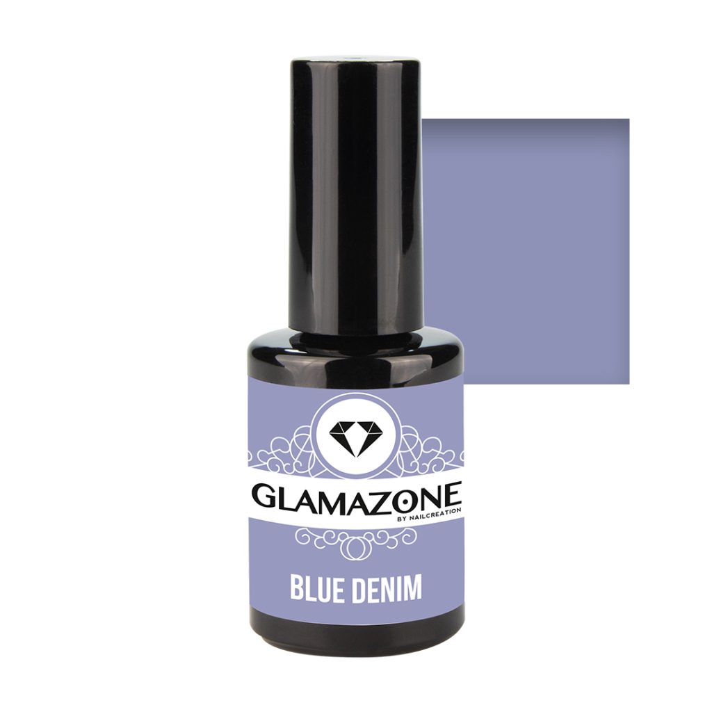 Gel Polish Blue Denim Glamazone Lilac Nail Creation