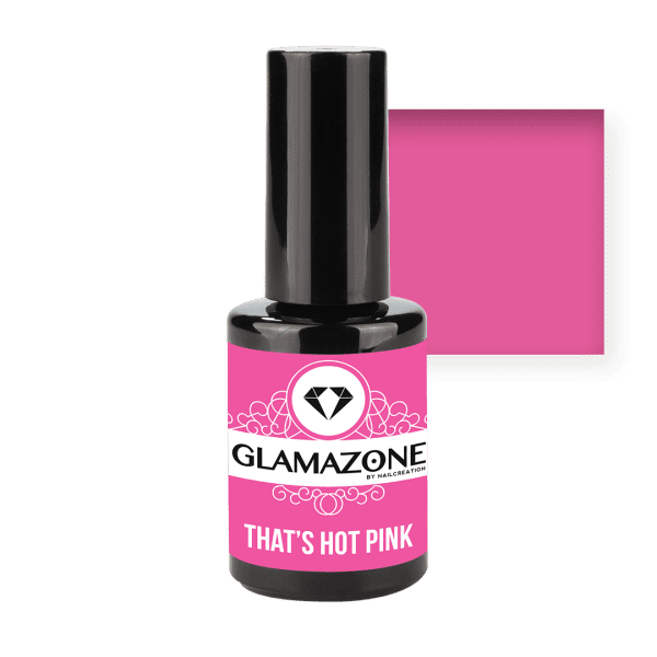 Glamazone gel polish that's hot pink