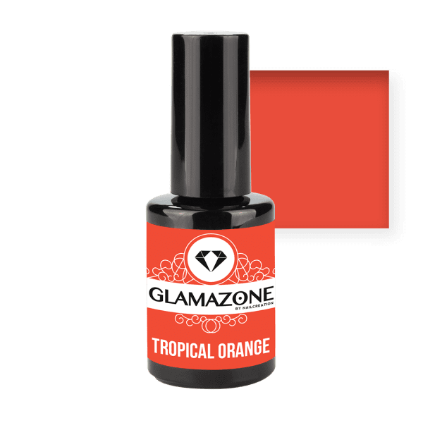 gel polish tropical orange