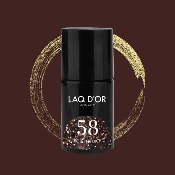 LAQ D'OR bruine reflecterende gellak Roll the Dice