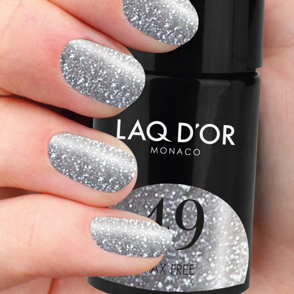 LAQ D'OR Glitter Gel Polish #49 Tax free - Image 3