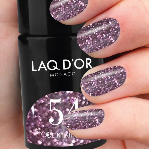 LAQ D'OR Glitter Gel Polish #54 Cocktaildress - Image 2