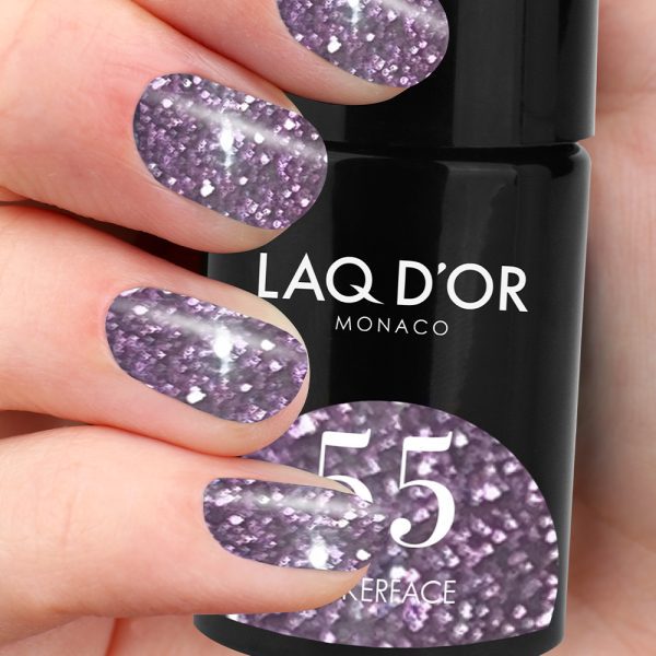 LAQ D'OR Glitter Gel Polish #55 Pokerface - Image 2