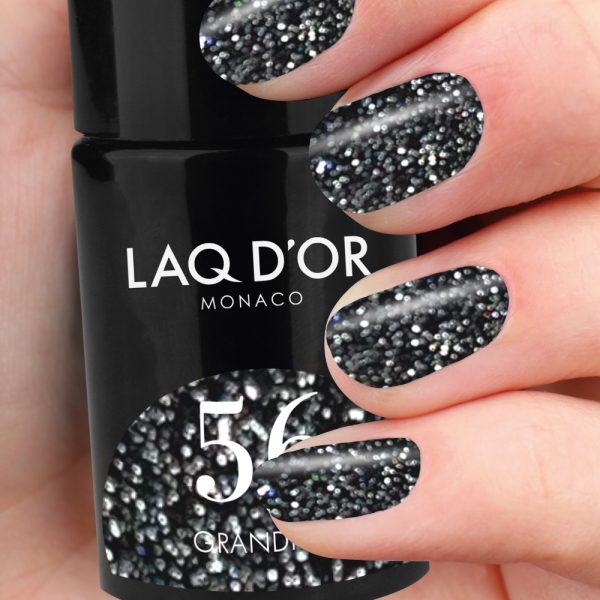 LAQ D'OR Glitter Gel Polish #56 Grandprix - Image 2