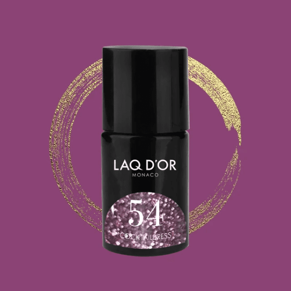LAQ D'OR paarse reflecterende gellak Cocktaildress