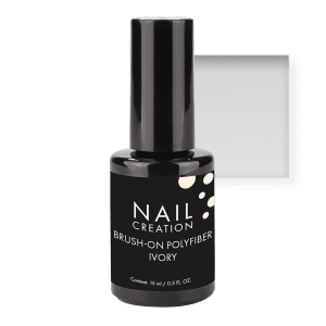 Brush on PolyFiber Builder gel ivory