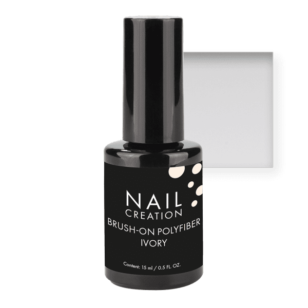 Brush on PolyFiber Builder gel ivory