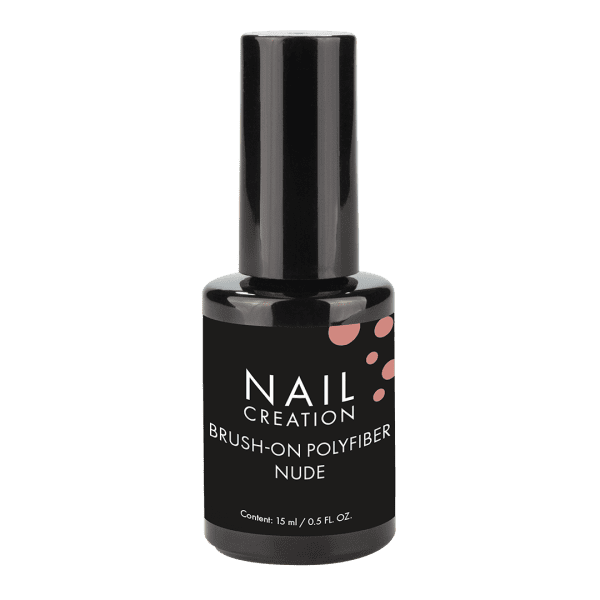 Brush on PolyFiber Builder gel nude