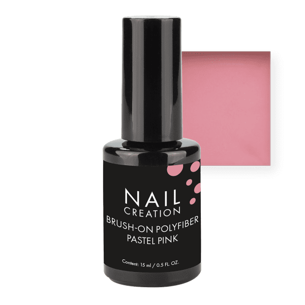 Brush on PolyFiber Builder gel Pastel Pink