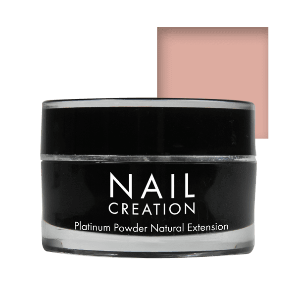 Platinum acryl powder Natural Extension from Nail Creation