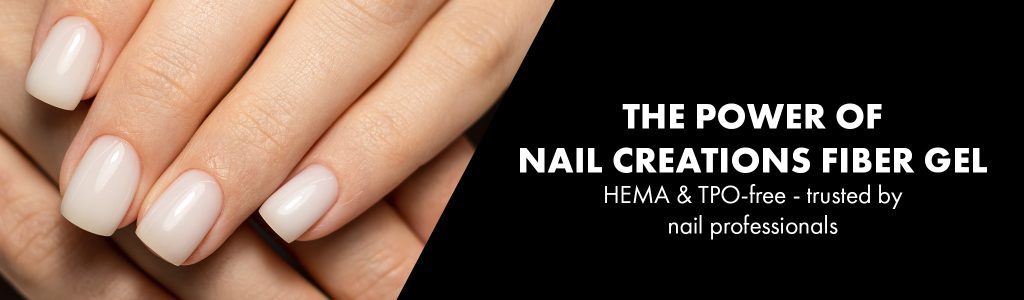 The power of Nail Creations fiber gel on nails