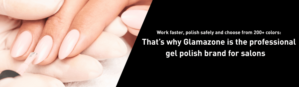 Professional Glamazone gel polish banner